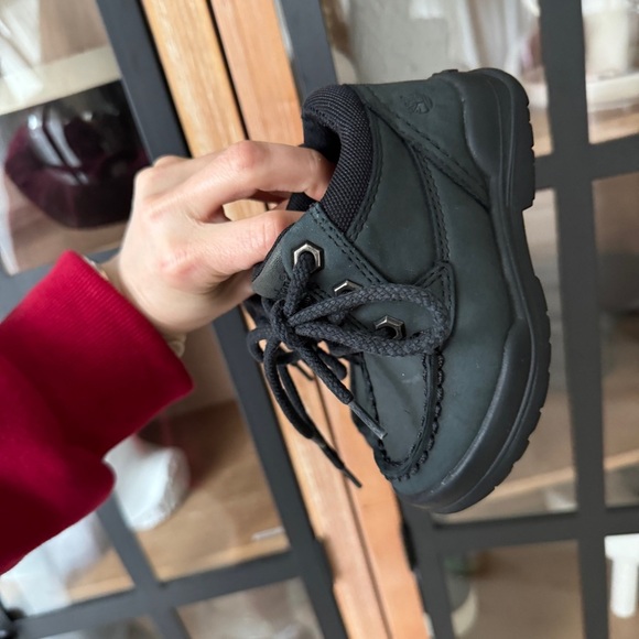 Timberland boots toddler boys leather lace up ankle charcoal earth keepers snow - Picture 7 of 7